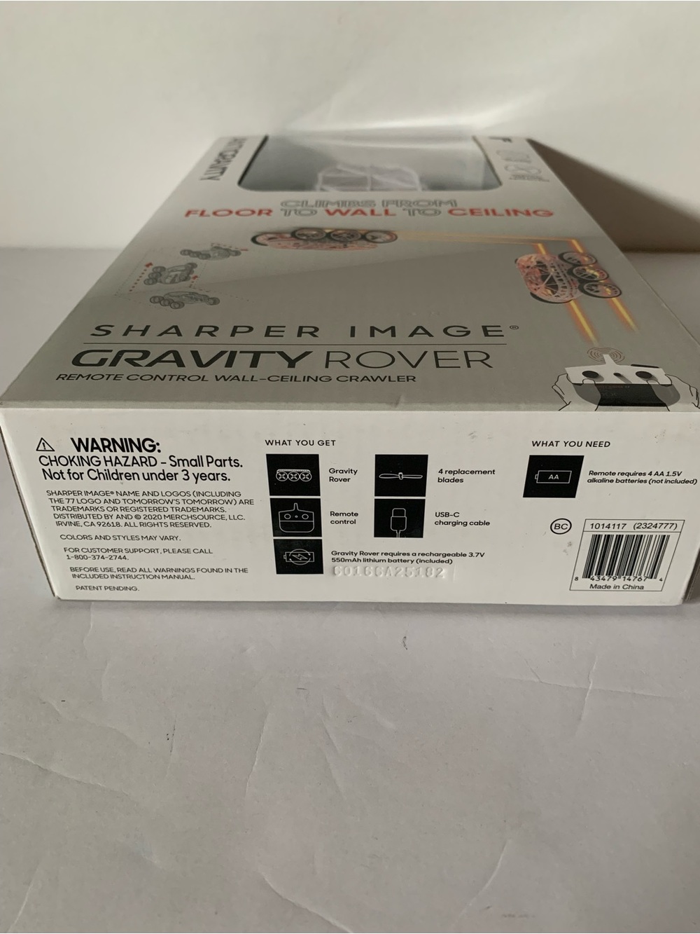 NIB. Sharper Image Gravity Rover Remote Control Wall-Ceiling Crawler - Picture 6 of 6